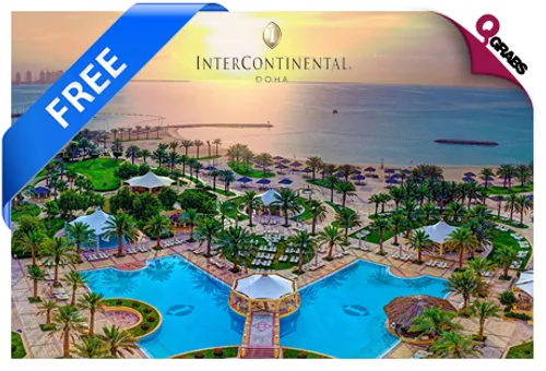 A FREE 2-Night VIP Weekend Stay for 2 People including Breakfast, Spa, and access to Pool, Beach and Bay Club Facilities at the InterContinental Doha! Enter the Draw, it's FREE!